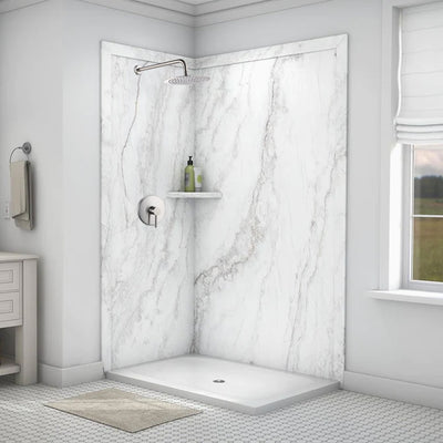 Brushed Nickel Concealed Valve Built-In Shower System