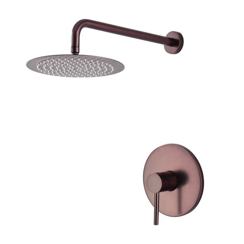 Oil Rubbed Bronze Concealed Valve Built-In Shower System