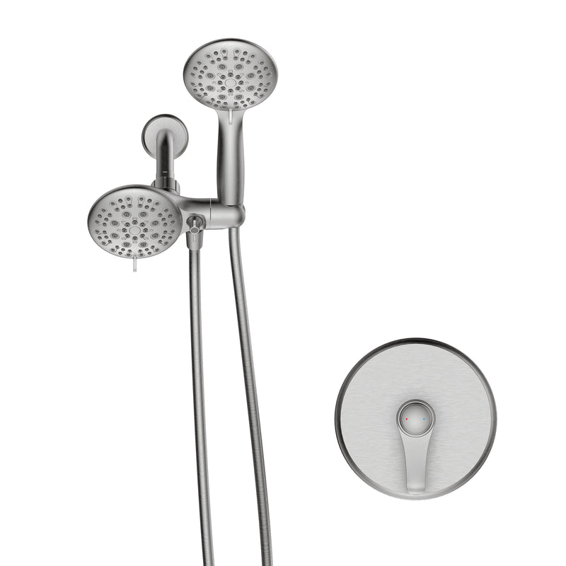 Single-Handle 6-Spray Round High Pressure Shower Faucet