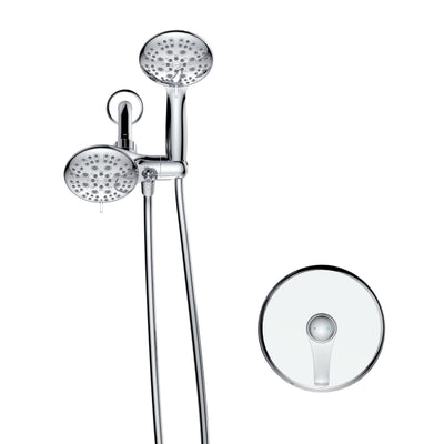 Single-Handle 6-Spray Round High Pressure Shower Faucet