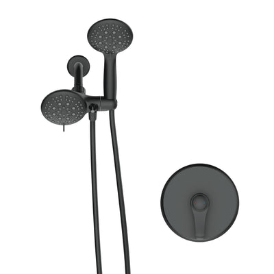 Single-Handle 6-Spray Round High Pressure Shower Faucet