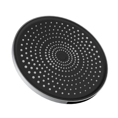 Wall-mounted round shower set with 6 spray patterns