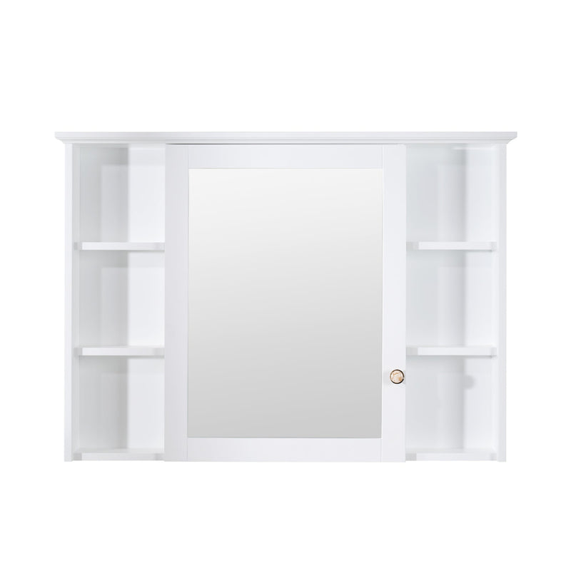 42 in. W x 30 in. H Rectangular Wood Frame Surface Mount Soft Close Medicine Cabinet with Mirror