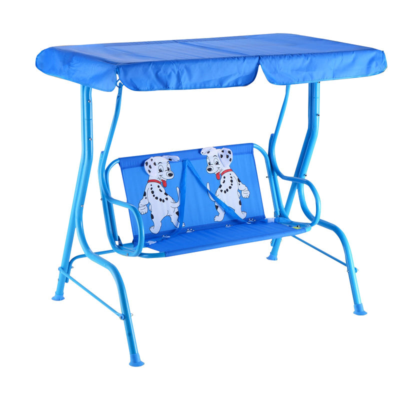 Outdoor Kids Patio Swing Bench with Canopy 2 Seats